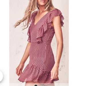 LoveShackFancy Alanis  Ruffle Tiered Mini Dress